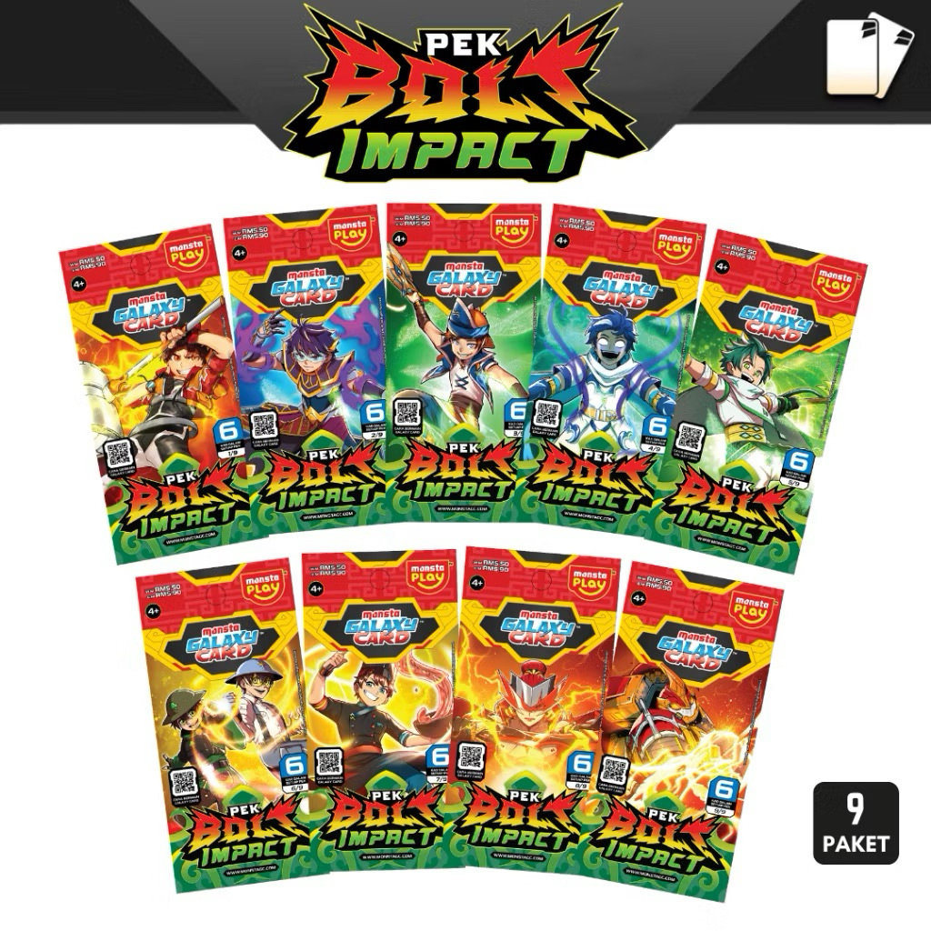 BOLT IMPACT PEK BOBOIBOY CARD SET 54CARD 9PEK