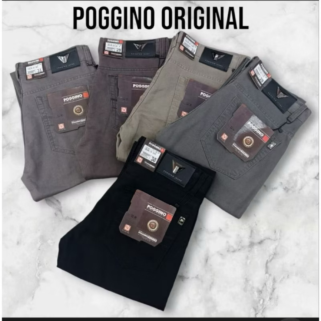 CELANA KATUN PANJANG POGGINO KANVAS ORIGINAL