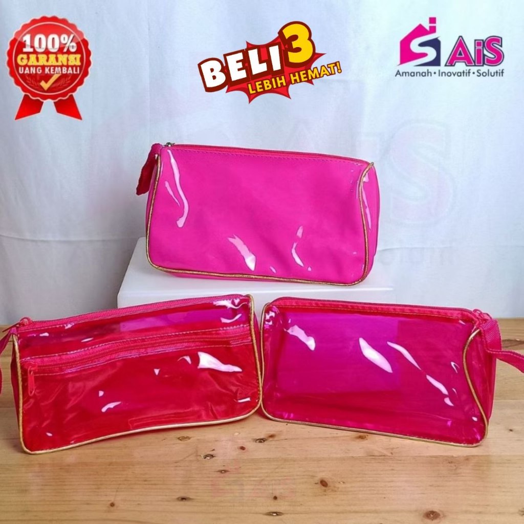 POUCH KOSMETIK POUCH MIKA WARNA PREMIUM TAS SKIN CARE TAS MAKE UP WARNA TAS MIKA POUCH TAS POUCH MUL