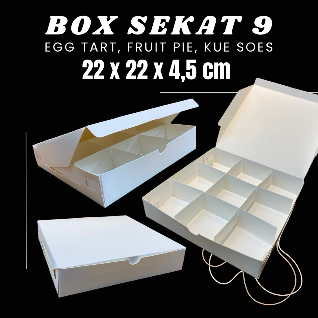 Box Kemasan Kue Egg tart, Cookies, Fruit Pie, Mochi Premium