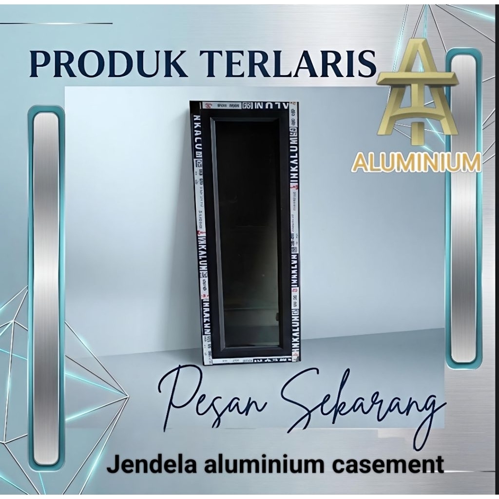 jendela aluminium 40x120