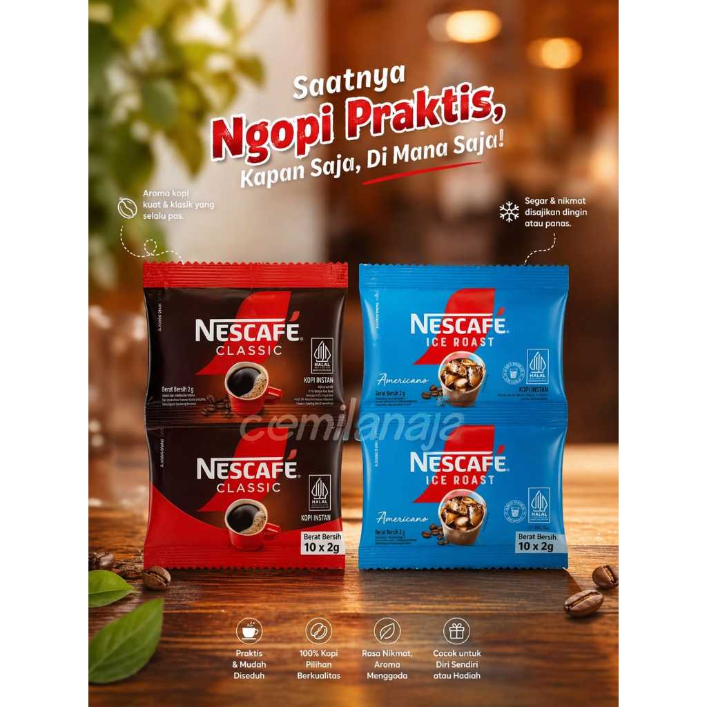 PROMO TERMURAH KOPI NESCAFE CLASIC NESCAFE ICE ROAST/TOPPING DALGONA COFFEE/ TOPING KOPI DALGONA/KOP