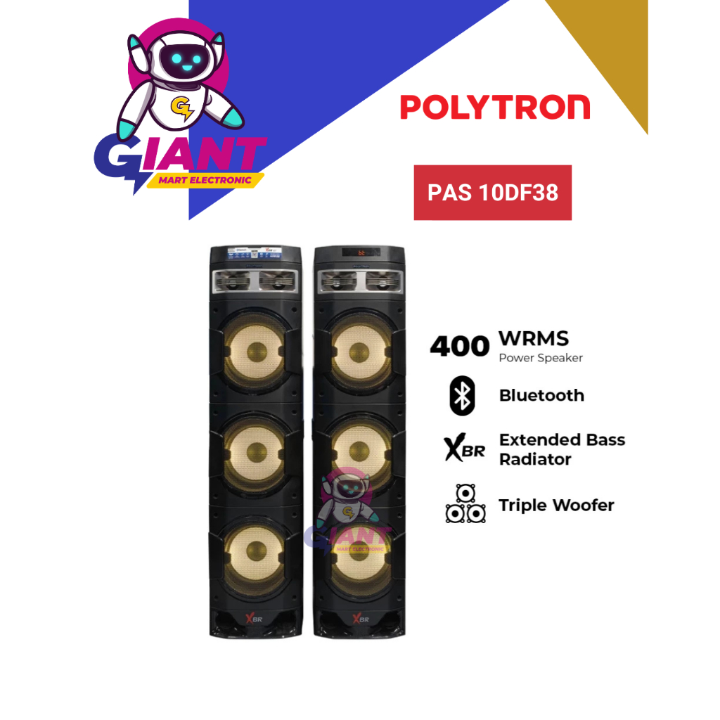 SPEAKER AKTIF BLUETOOTH POLYTRON PAS 10DF38 / PAS10DF38 / PAS-10DF38