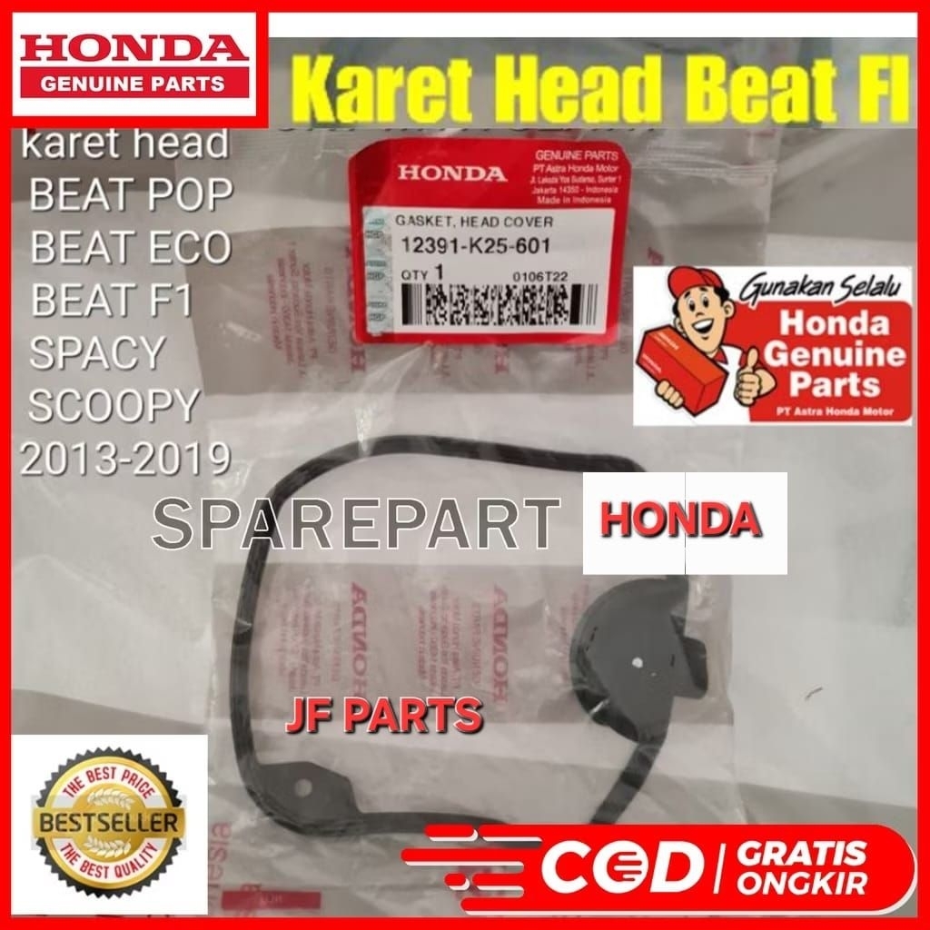 GASKET HEAD COVER KARET HEAD K25 BEAT FI ESP SCOOPY FI SPACY FI