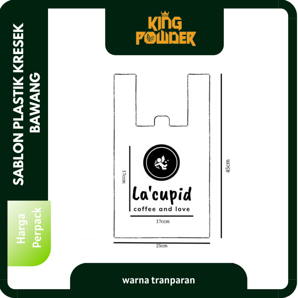 Custom Sablon Kantong Kresek Bawang Bening Kecil | Custom Sablon Kantong Plastik Bening Sedang