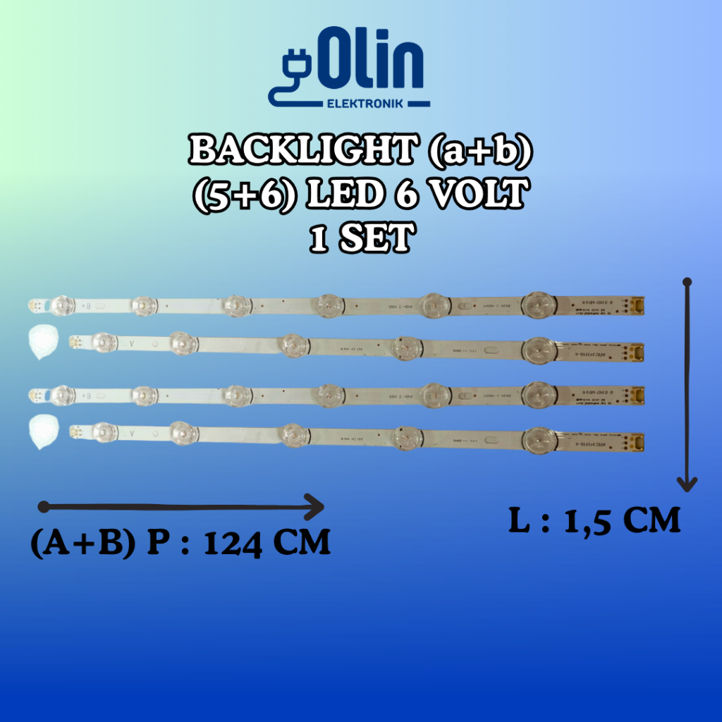 BACKLIGHT 1 SET (5+6) LED 6 VOLT (LG 60 INCH)