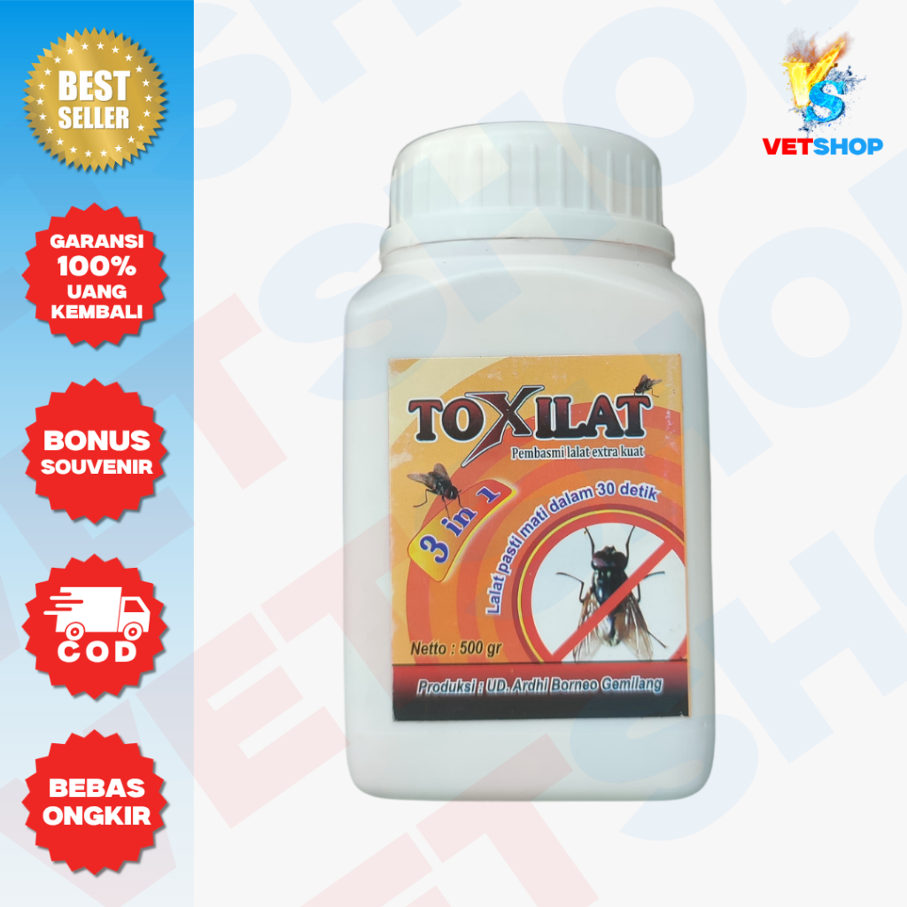 TOXILAT 3 IN 1 Racun Pembasmi Lalat 500g - VETSHOP