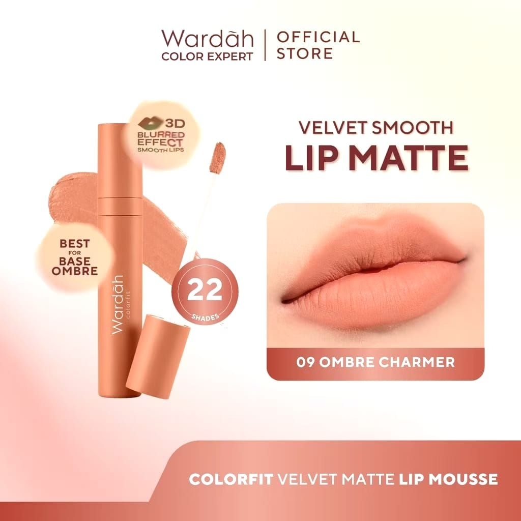 WARDAH Wardah Colorfit Velvet Matte Lip Mousse - Colorfit Velvet Matte Lip Mousse - Wardah Velvet Ma