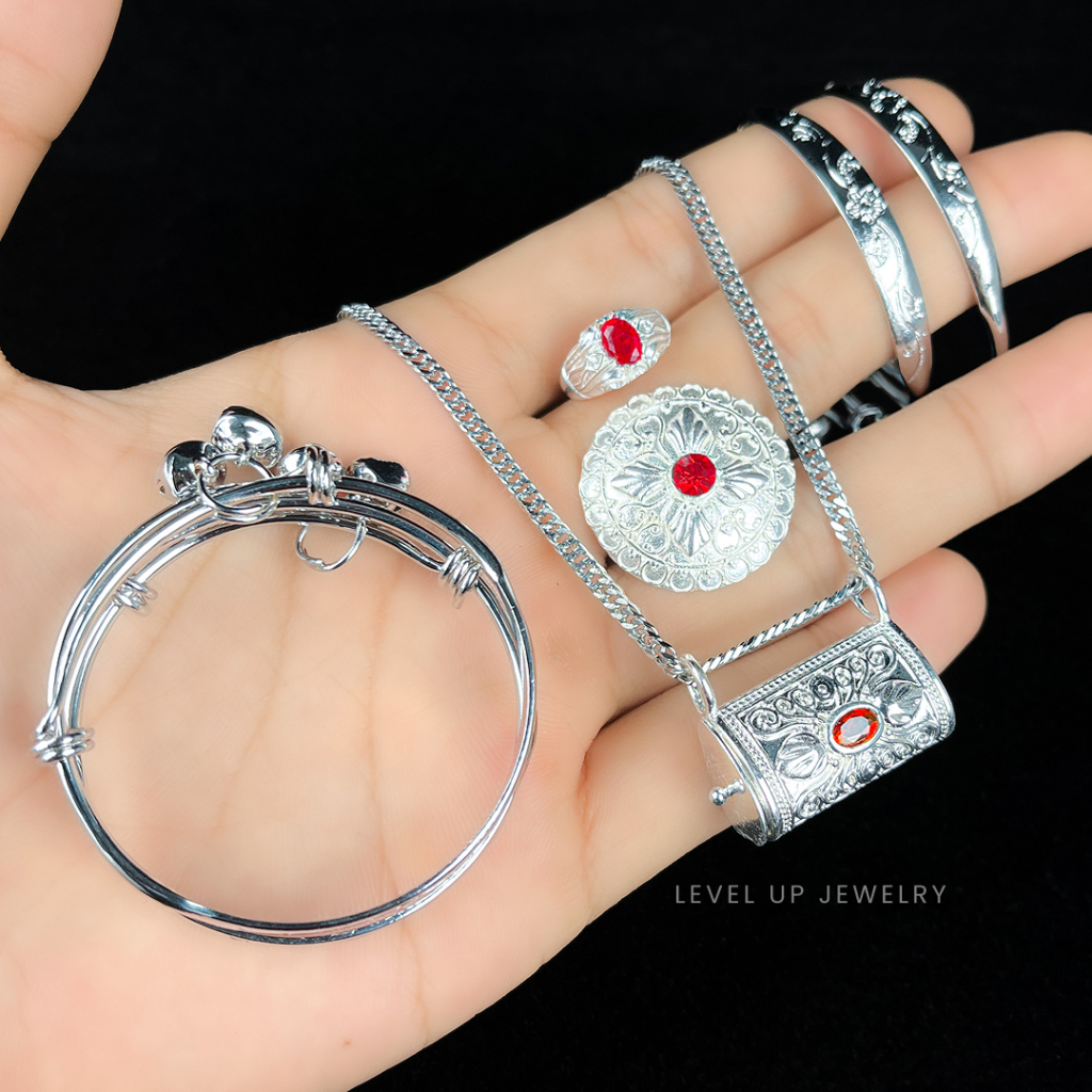Set 3 Bulanan Berlapis Emas | Set 3 Bulanan | Cincin | Kalung | Blandong | Pupuk | Gelang