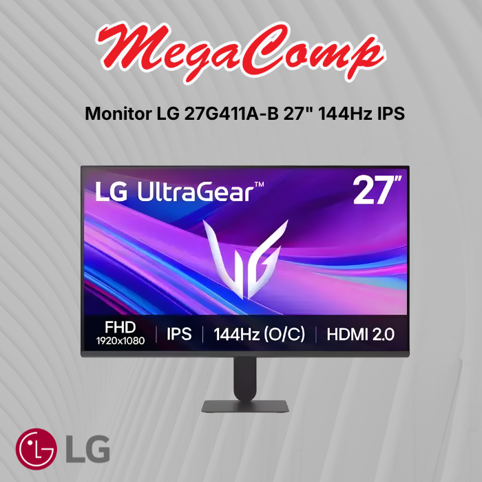 LG UltraGear 27G411A 27 Inch FHD IPS Gaming Monitor 144Hz G-SYNC FreeSync