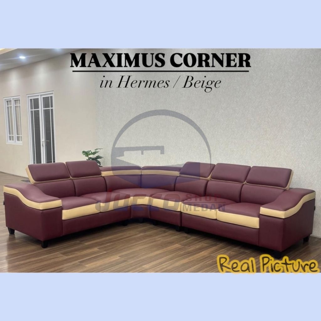 [ Golden Furniture ] Sofa Modis Maximus Corner - Sofa Tamu Modis Minimalis - Sofa Sudut Modis - Sofa
