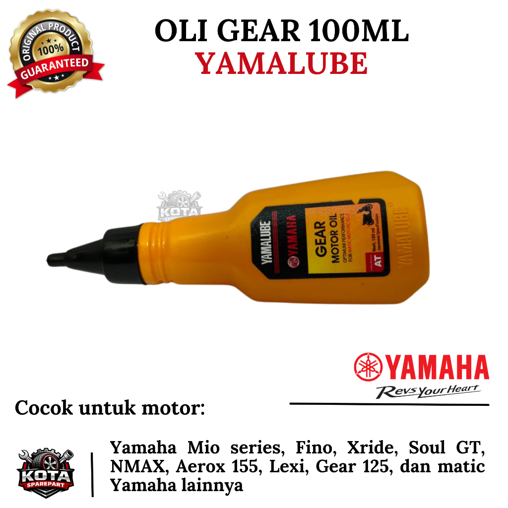 OLI GEAR YAMALUBE ORIGINAL YAMAHA 100ML UNTUK MOTOR YAMAHA MIO SERIES, FINO, X-RIDE, SOUL GT, NMAX, 