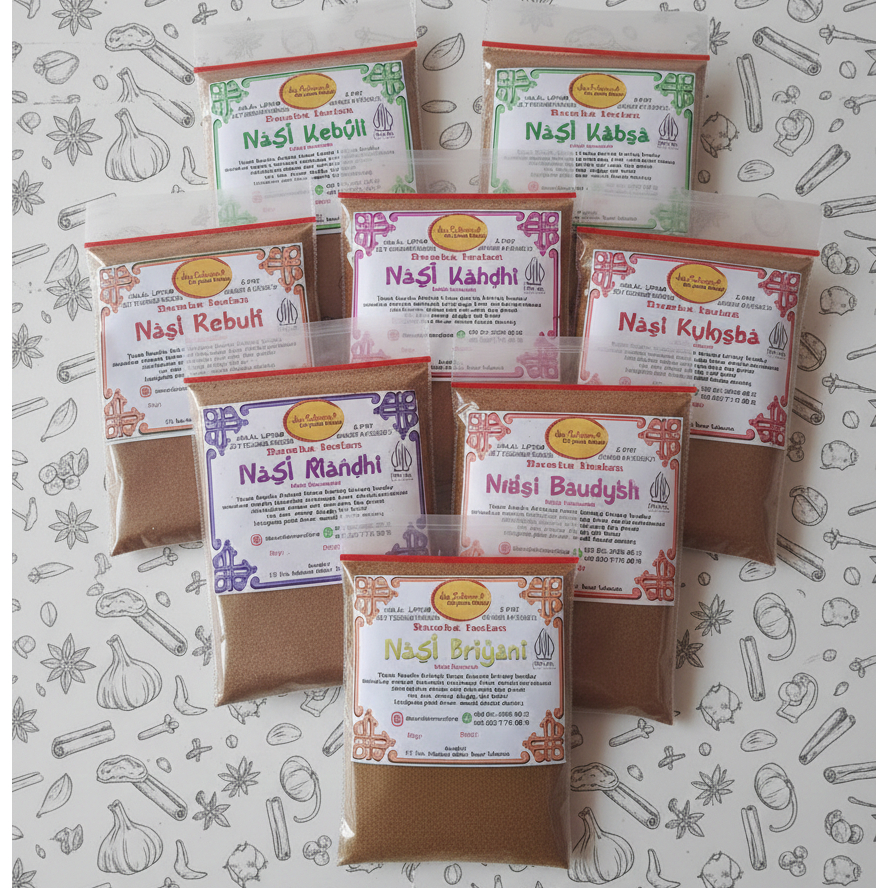 Bumbu biryani paket hemat cukup untuk 500 gr beras grosir