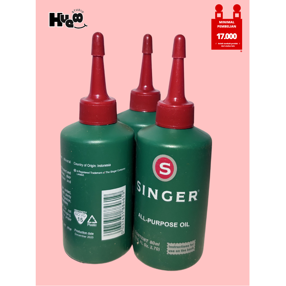 Minyak Pelumas Mesin Jahit Merek SINGER / Oli Mesin Jahit SINGER