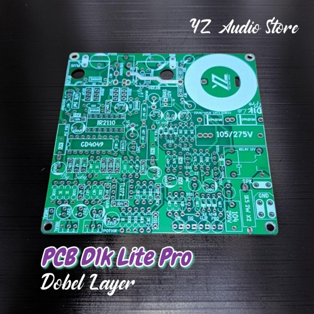 PCB D1K Lite Pro Dobel Layer Dual Feedback Class D Power Amplifier