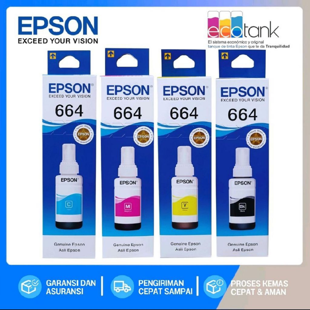 Tinta Printer Epson 664 Original Printer L Series L310 L360 L1300
