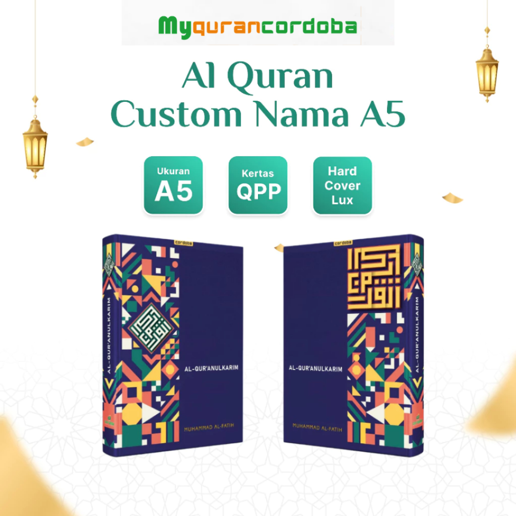 Cordoba Al Quran Custom Nama Ukuran A5 - Custom Cepat