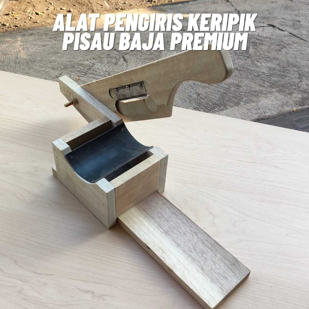 Sugu Keripik Premium Pisau Baja Alat Iris Keripik Manual Serbaguna