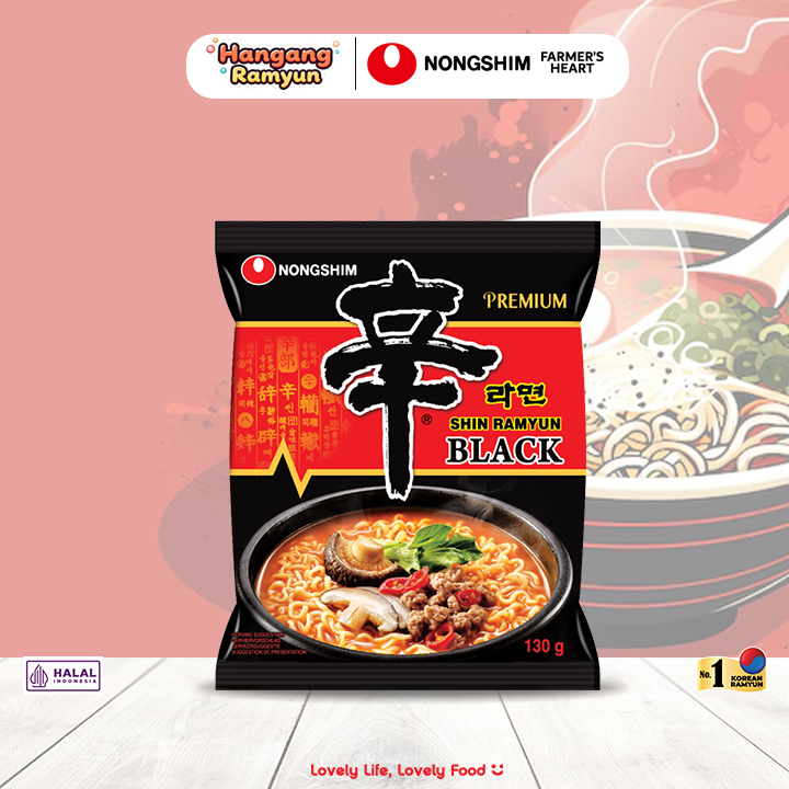 Nongshim Shin Ramyun Black Premiun Halal 130gr