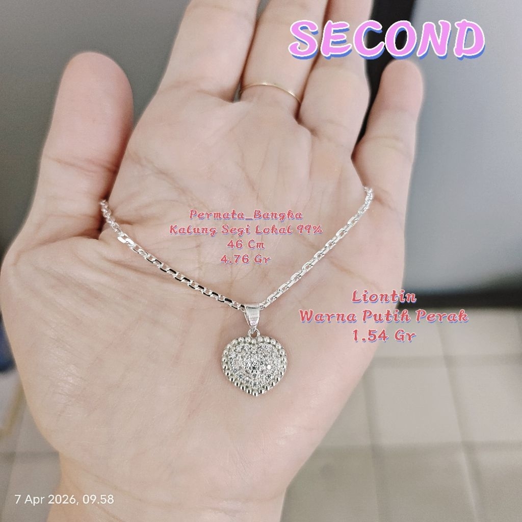 SECOND Liontin LOVE Perak 925