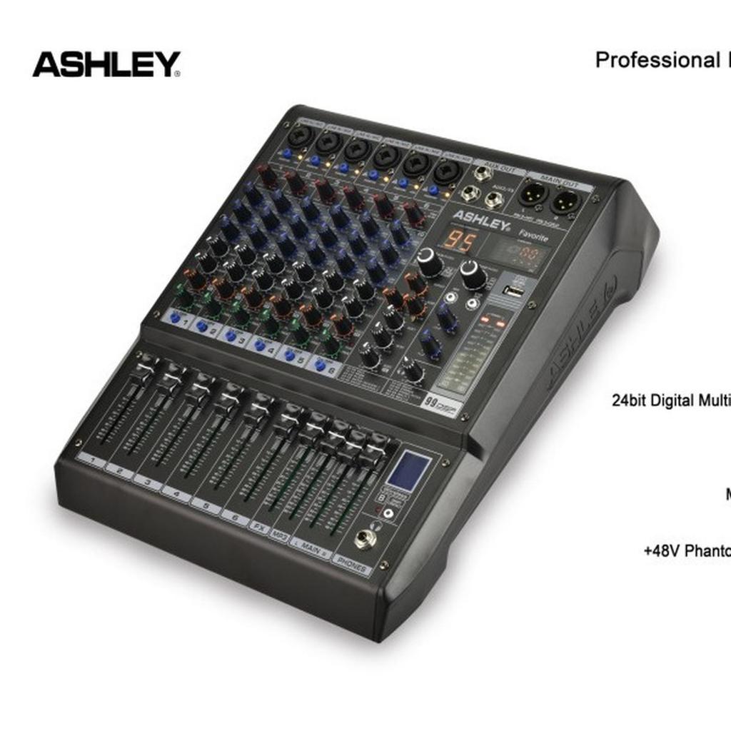 Mixer Audio ASHLEY Favorite 6 Mixer Ashley 6chennel Profesional mixer console Original USB SOUNDCARD