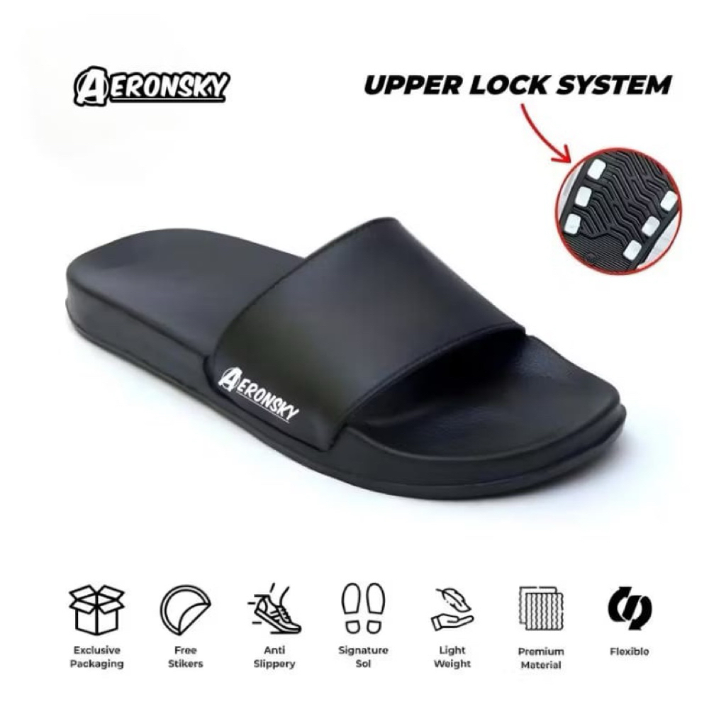 Sandal Slop Pria Wanita Eva/Sandal Slide Slop UPPER LOKE SISTEM/Sandal Distro Original size 36-44 Se