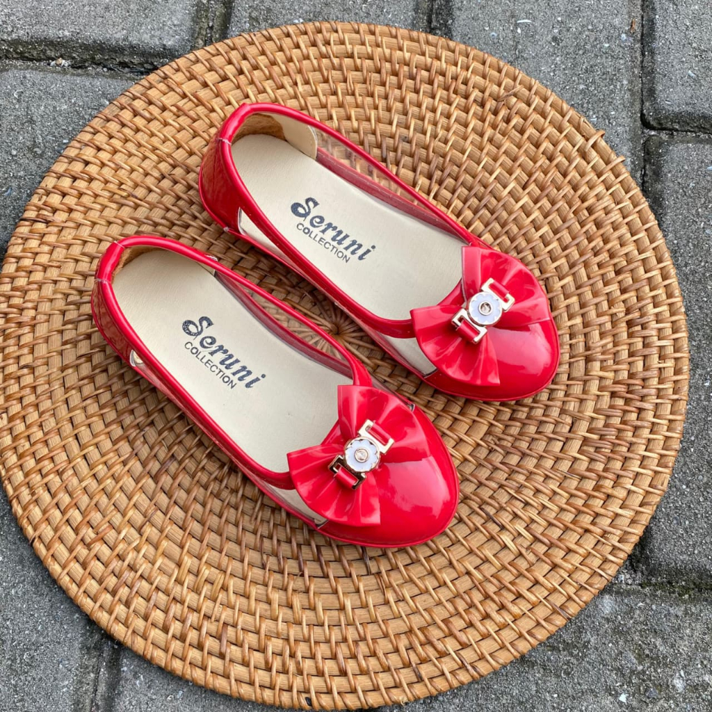 Scarle Flat Shoes Anak Perempuan Mika Bowtie Diana
