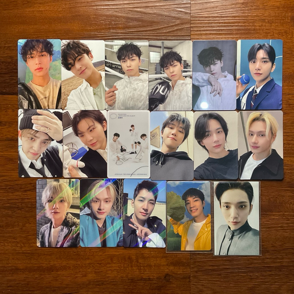 [sale] seventeen scoups joshua jun hoshi wonwoo woozi the8 mingyu dk vernon photocard trading card p
