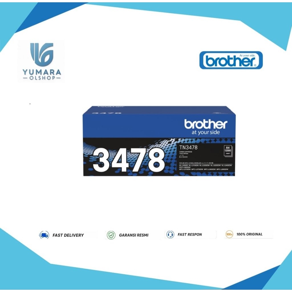 Brother Toner TN-3478(Super High Yield) TN3478 Original