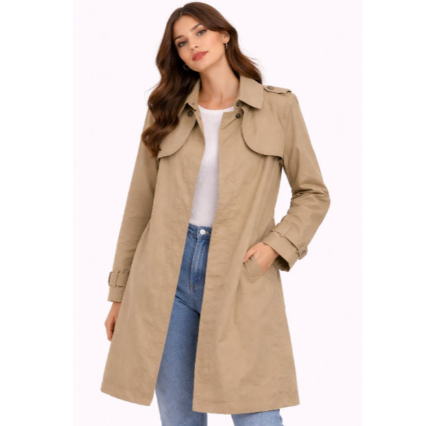 Jaket parka outerwear long coat branded wanita