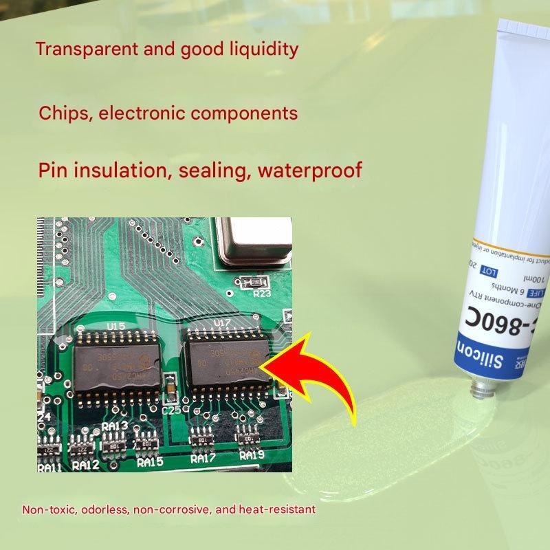 HC860C silicone glue lem silikon LED strip rc car rc boat ESC servo waterproof wltoys MJX HSP RGT