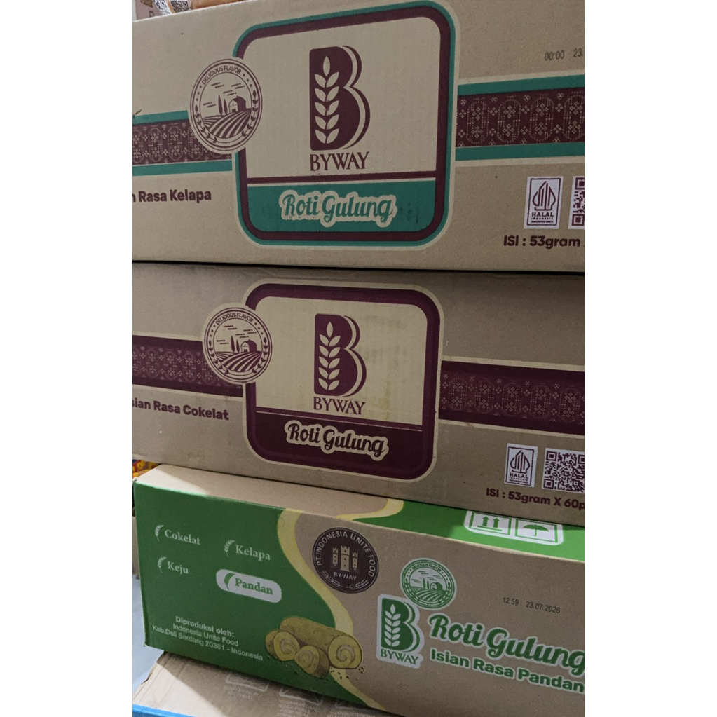Roti Byway Gulung Aneka Rasa x 60pcs ( DUS )