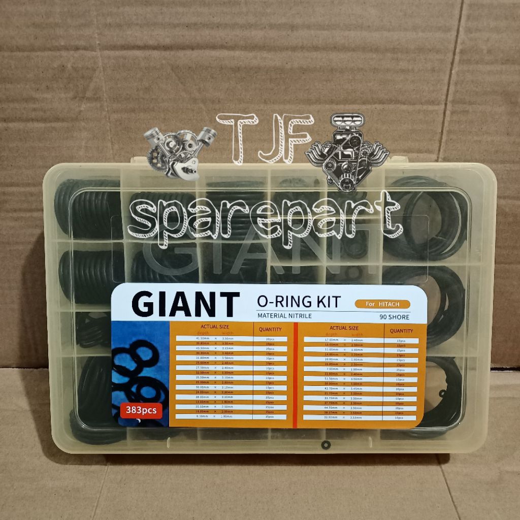 GIANT O-RING KIT / O-RING BOX SEAL KARET ALAT BERAT EXCAVATOR HITACHI