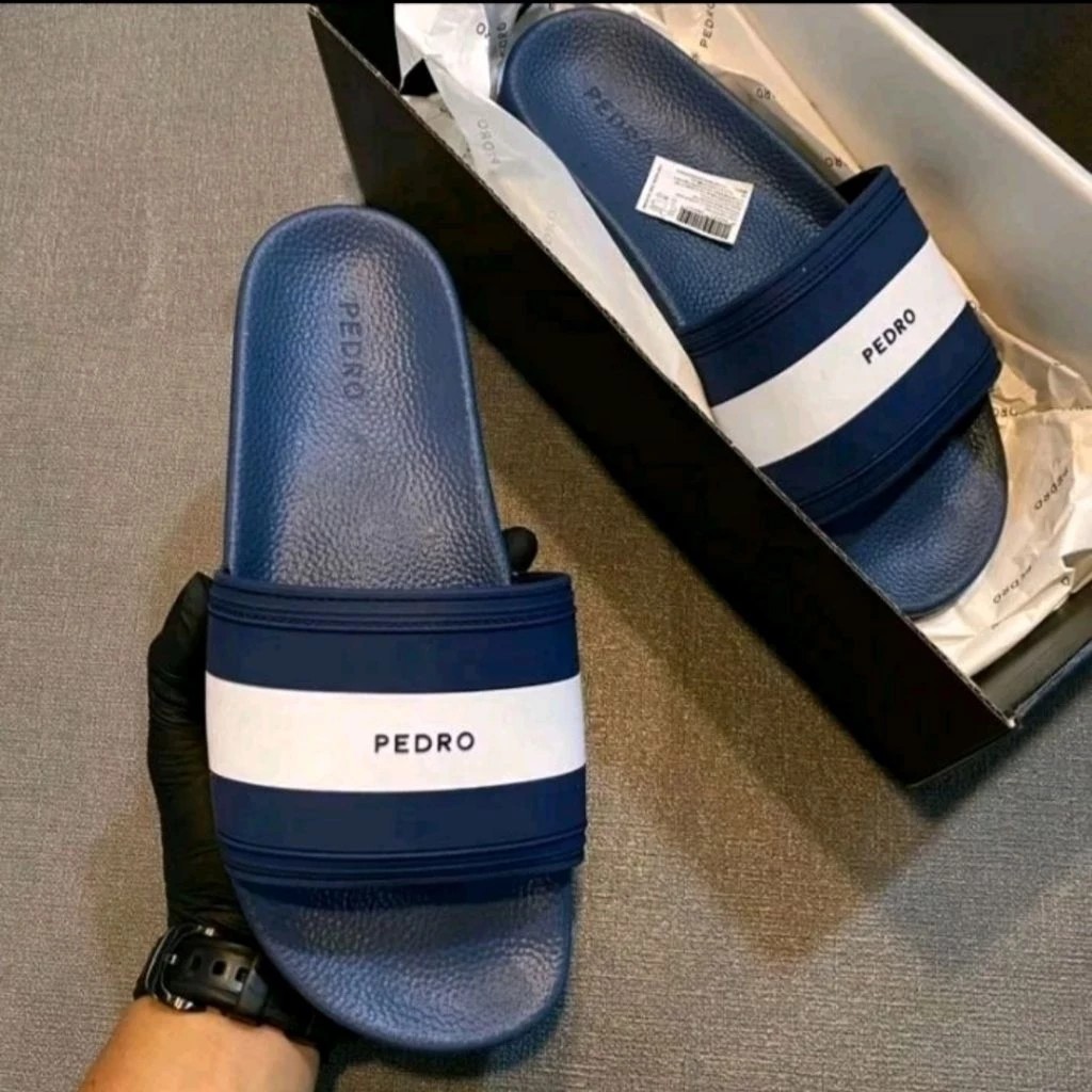 Sandal Pedro Biru Lis Putih Original Free Box/Sandal Trendy Pedro Original Free Box/Promo Sandal Ped