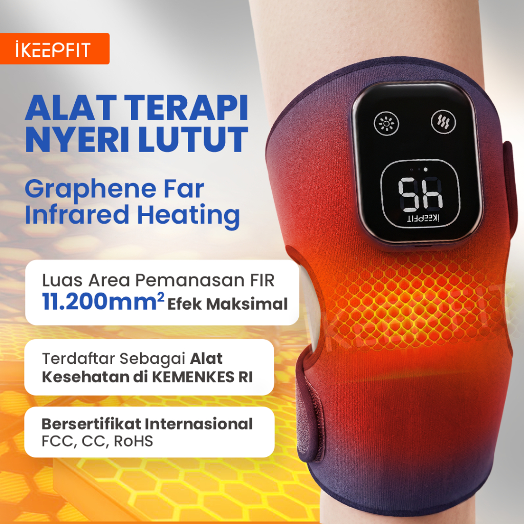 iKEEPFIT Knee Therapy K19S - Alat Terapi Nyeri Lutut Lansia Medical Grade Terdaftar di Kemenkes RI p