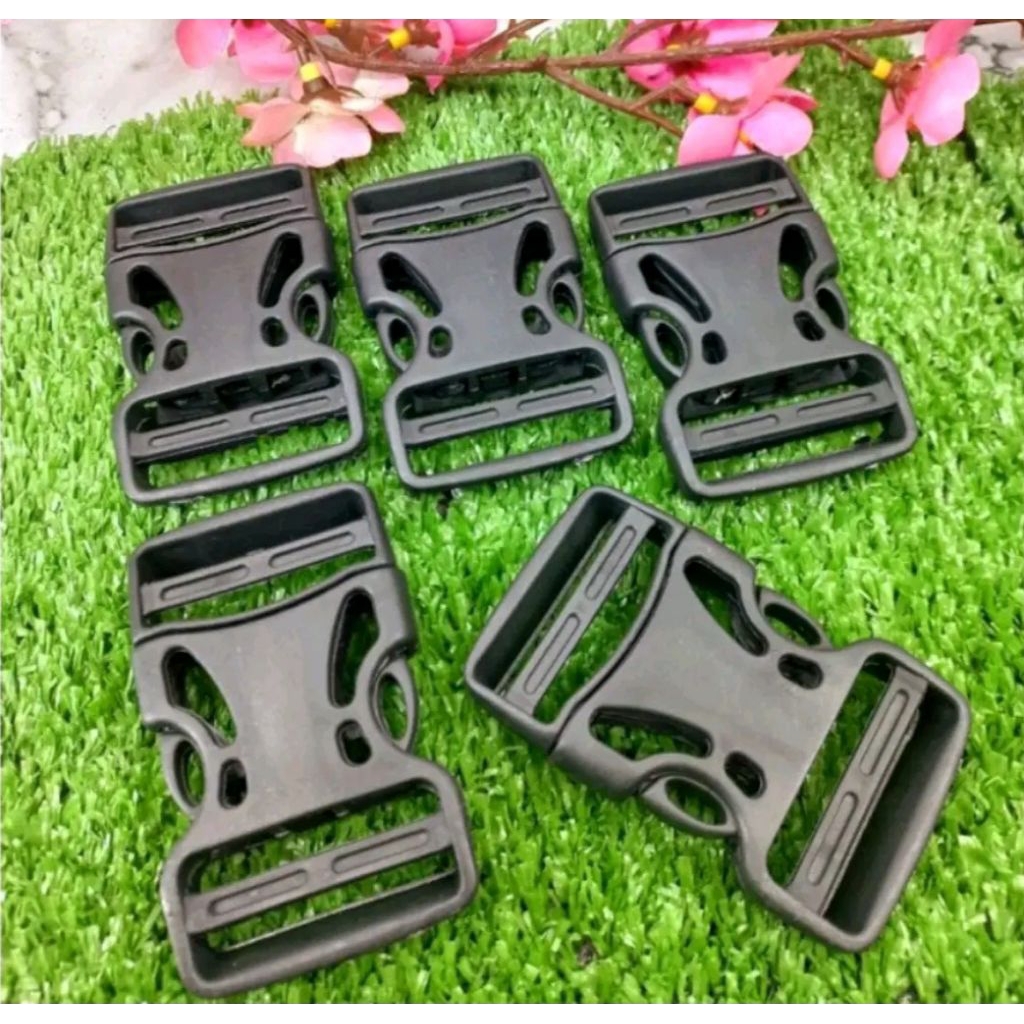 Kunci sodok stopper buckle jepitan tali webbing tas