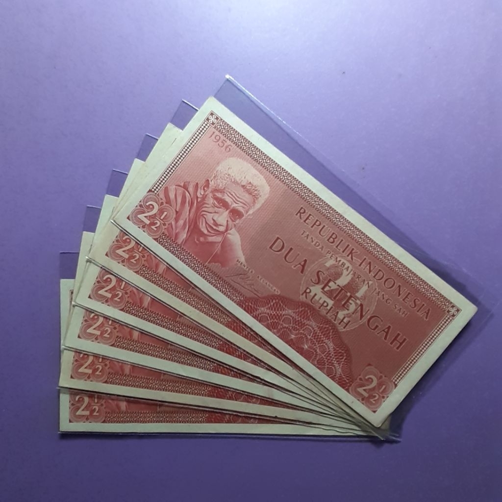 uang kuno 2.5 rupiah tahun 1956