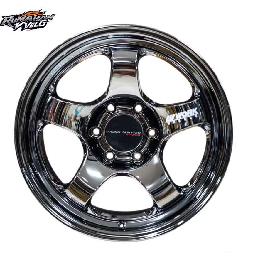 Velg Black Chrome Work Meister R18 Untuk Mobil Pajero Fortuner Triton Strada Hardtrop Hilux Doubel T