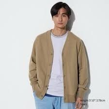 Cardigan outer uniqlo sweat cream M