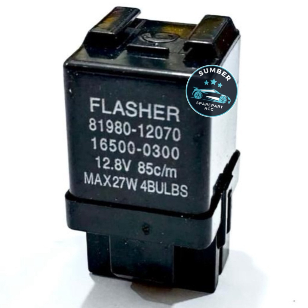 Flasher / Flaser Untuk Mobil Toyota Kijang Kapsul / Kijang LGX / Kijang 7K EFI - 12V (Kaki 3 | 3P)