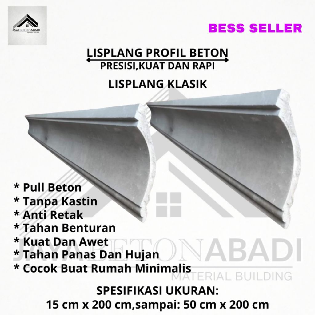 JAYA BETON ABADI,LIS PLANG PROFIL BETON,LIS BETON, LIS PROFIL, Profilan Pull  Beton