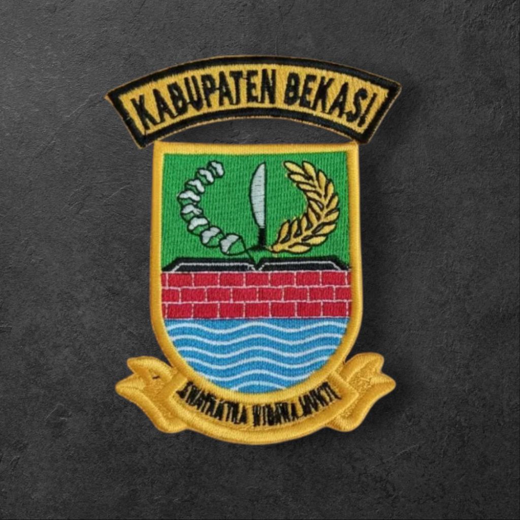 Logo Bordir Kabupaten Bekasi / Logo Kabupaten Bekasi / Bordir Logo Kabupaten Bekasi / Bordir Kabupat