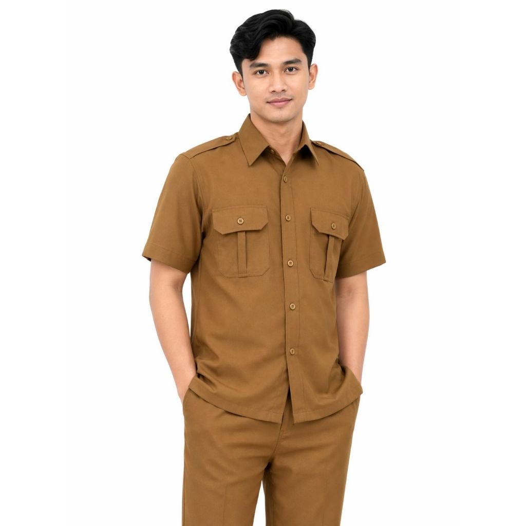 Seragam PNS Pemda Pria Khaki Terbaru