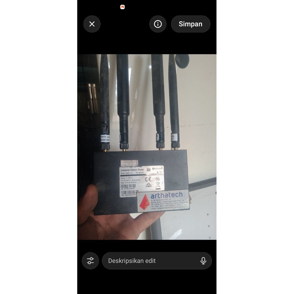 Router Industrial Robustel 4G LTE Bekas – Modem SIM Card 4 Antena / Router GSM Industrial