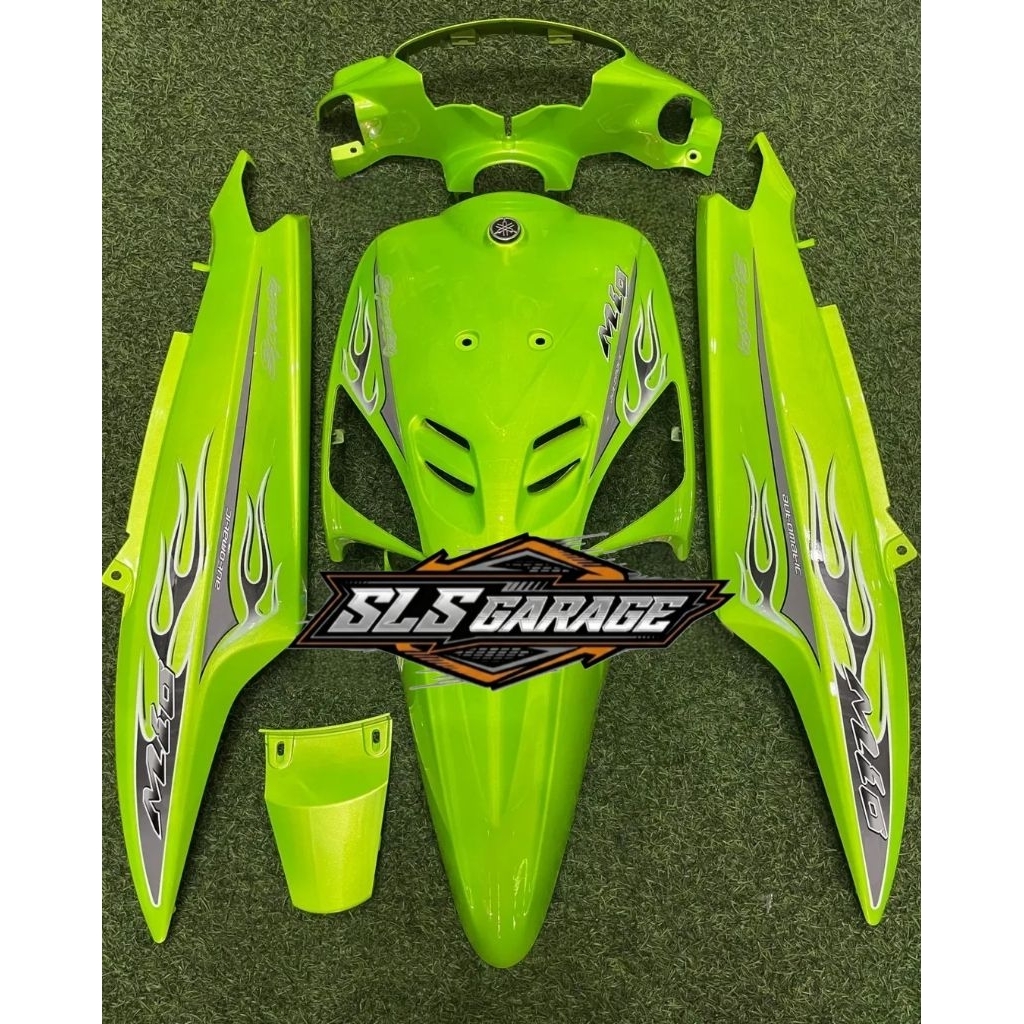 Cover Full Body Halus Yamaha Mio Sporty Hijau Stabilo