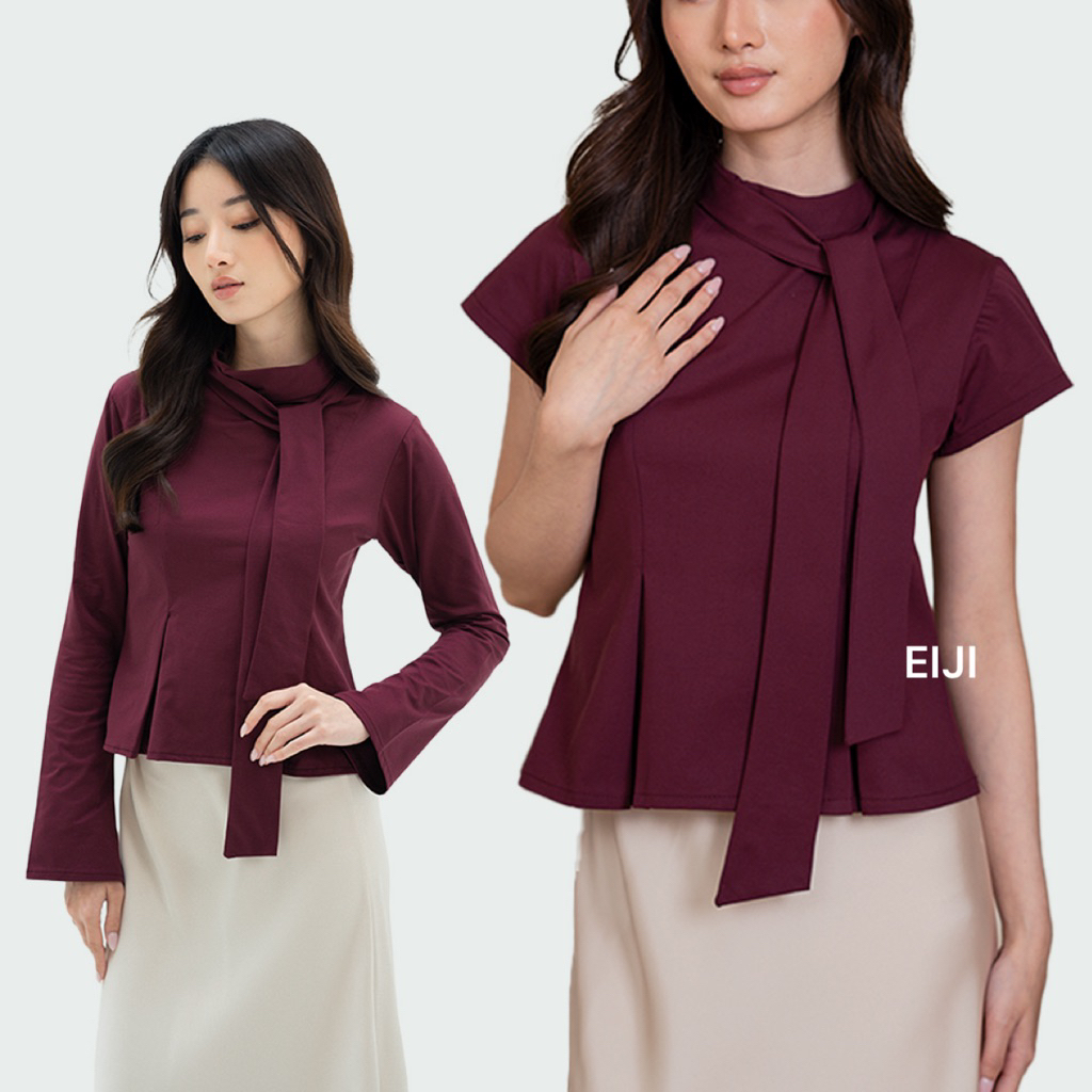 Eiji - Gin Top Fitted Peplum - Atasan Basic Wanita
