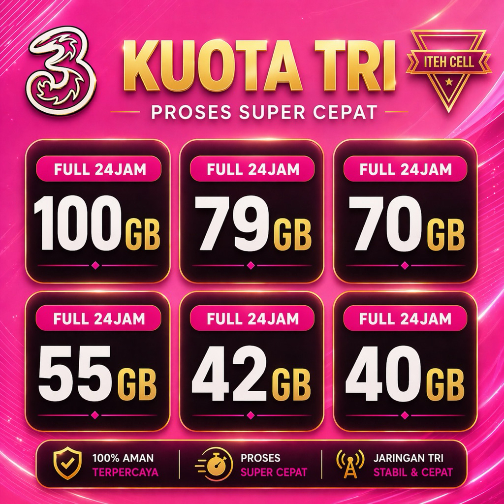 PAKET DATA INTERNET 3 AON HAPPY PROMO FULL 24JAM