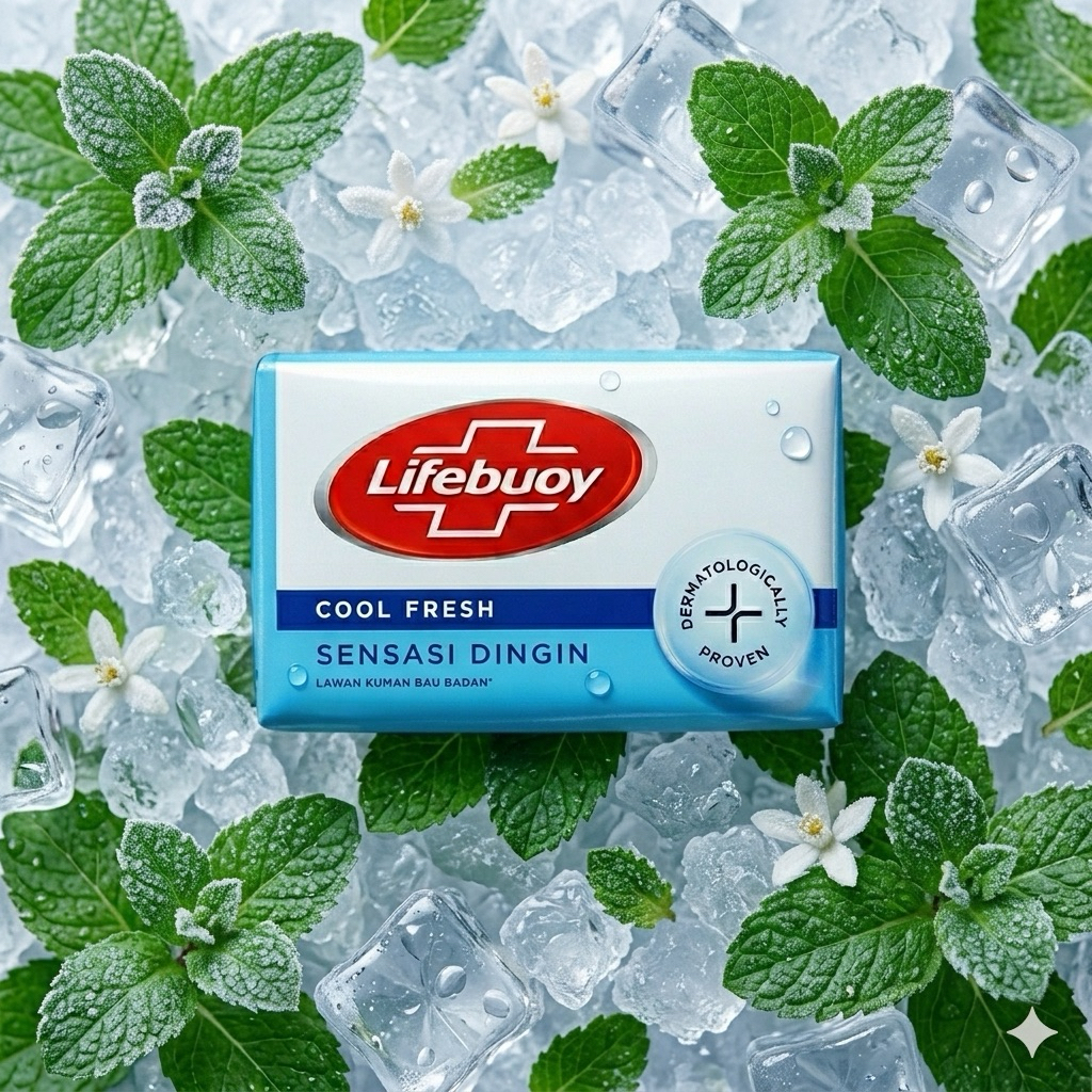 Lifebuoy Cool Fresh 70 gram / Lifebuoy Cool Fresh Sabun Batang / Lifebuoy Sabun Batang Biru