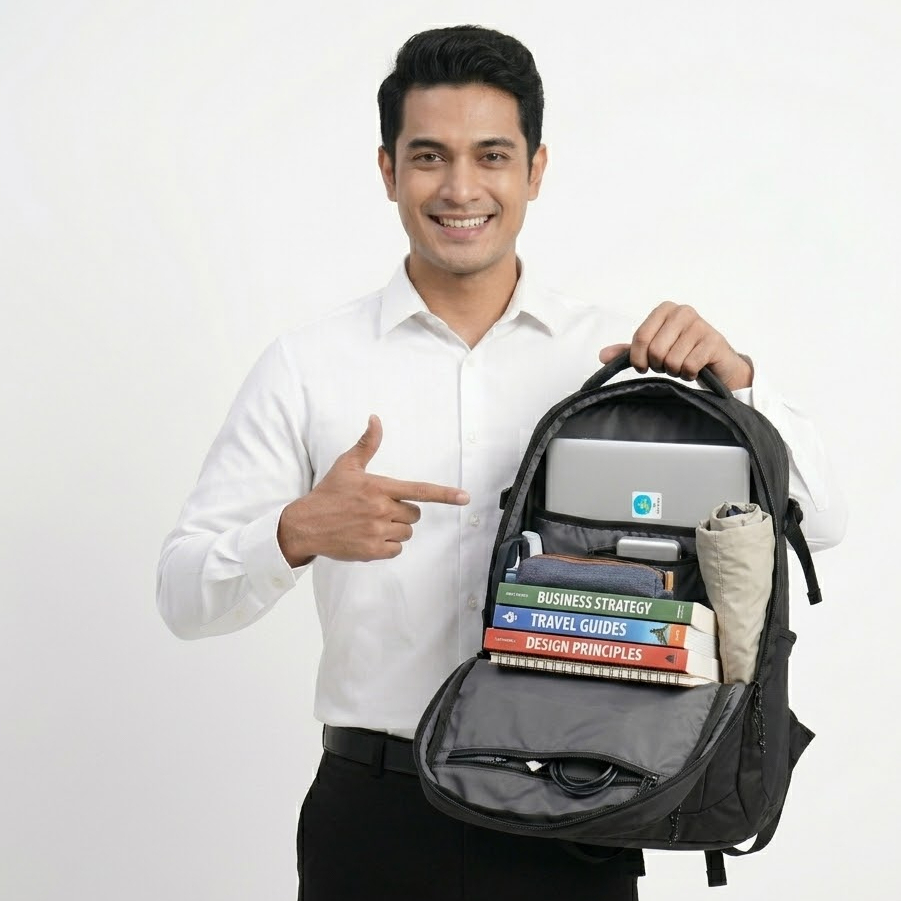 Tas Ransel Pria Eiger Kanawa Commuter 28 Backpack Anti Air Tas Punggung Laptop 28L Sekolah Kerja Kul