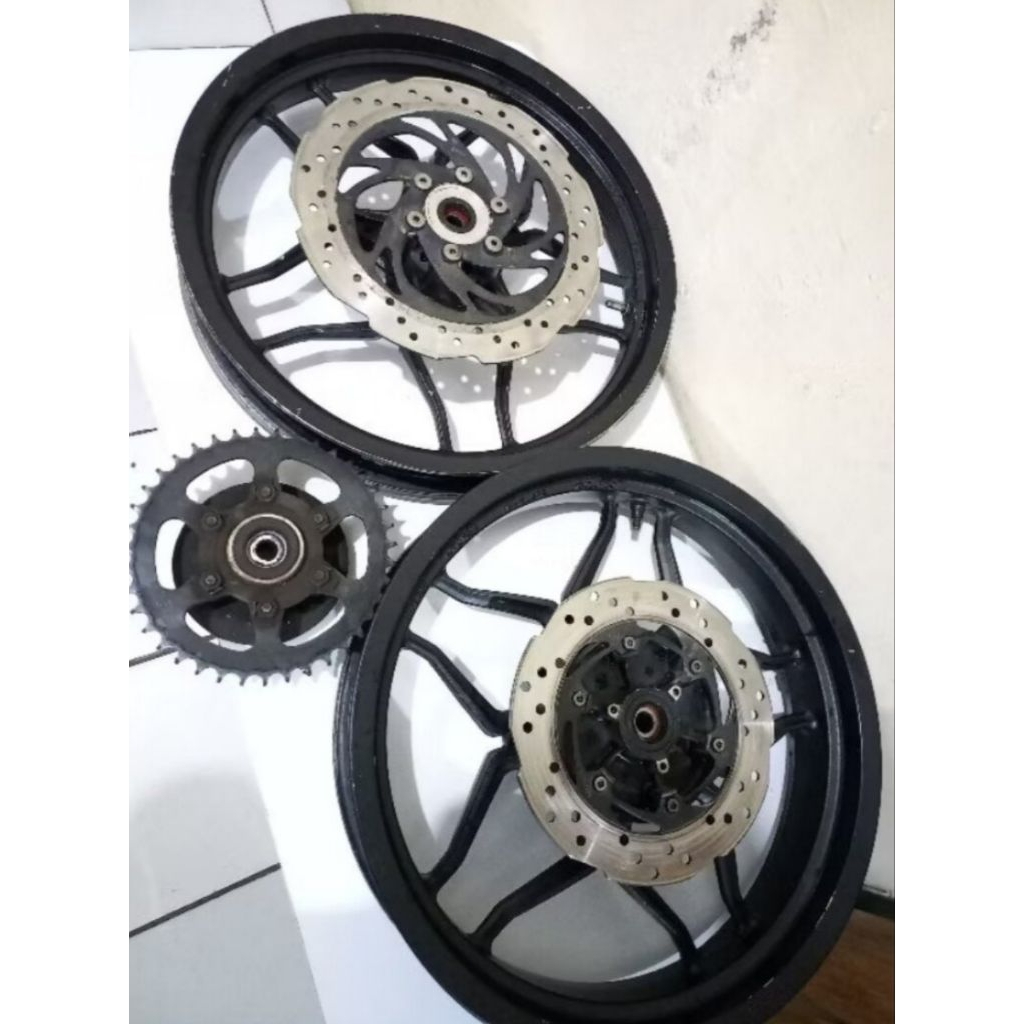 Velg Fullset Disc Napgir Bajaj Pulsar 200ns Original Copotan